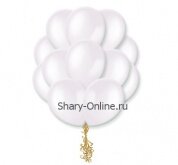 Воздушные шары с гелием перламутровые «Белые»