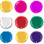 Фольгированные шары круги Flexmetal